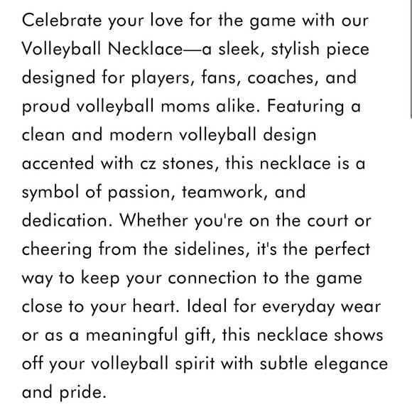 NIB Silver Volleyball Necklace - Picture 5 of 6